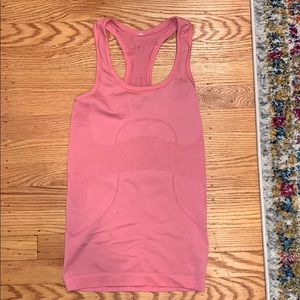 Pink Lululemon Running tank